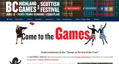 Desktop Screenshot of bchighlandgames.com